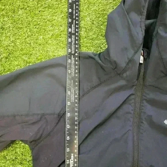 columbia jacket black softshell hooded woman size Medium 4531 - Picture 6 of 7